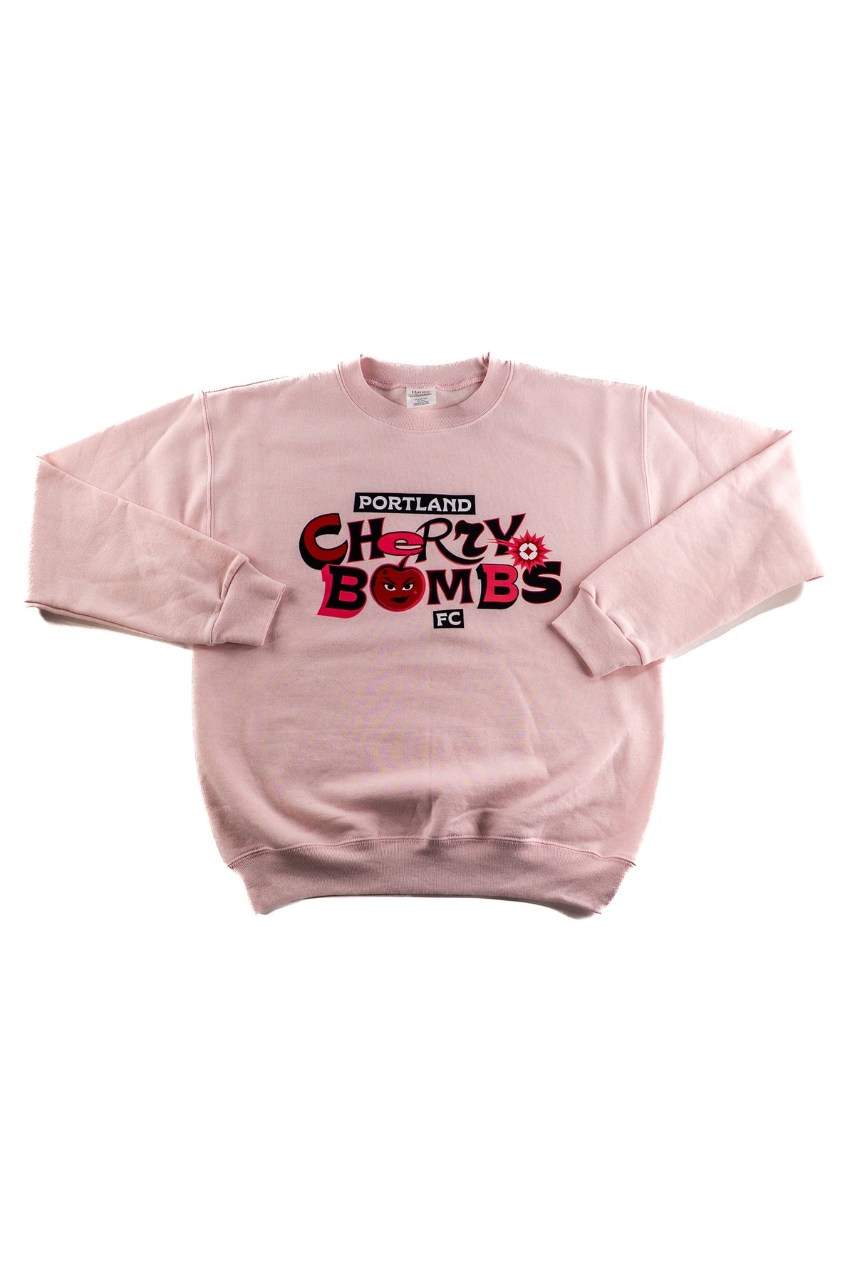 Bombs Wordmark Crewneck Youth - Pink
