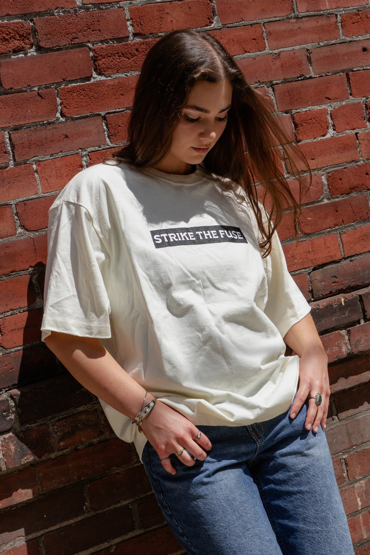 Strike the Fuse Tee - Cream