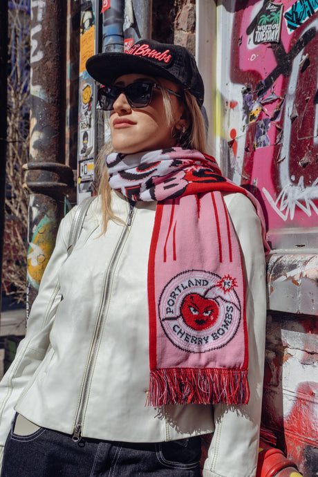 Cherry Bombs FC Inaugural Scarf