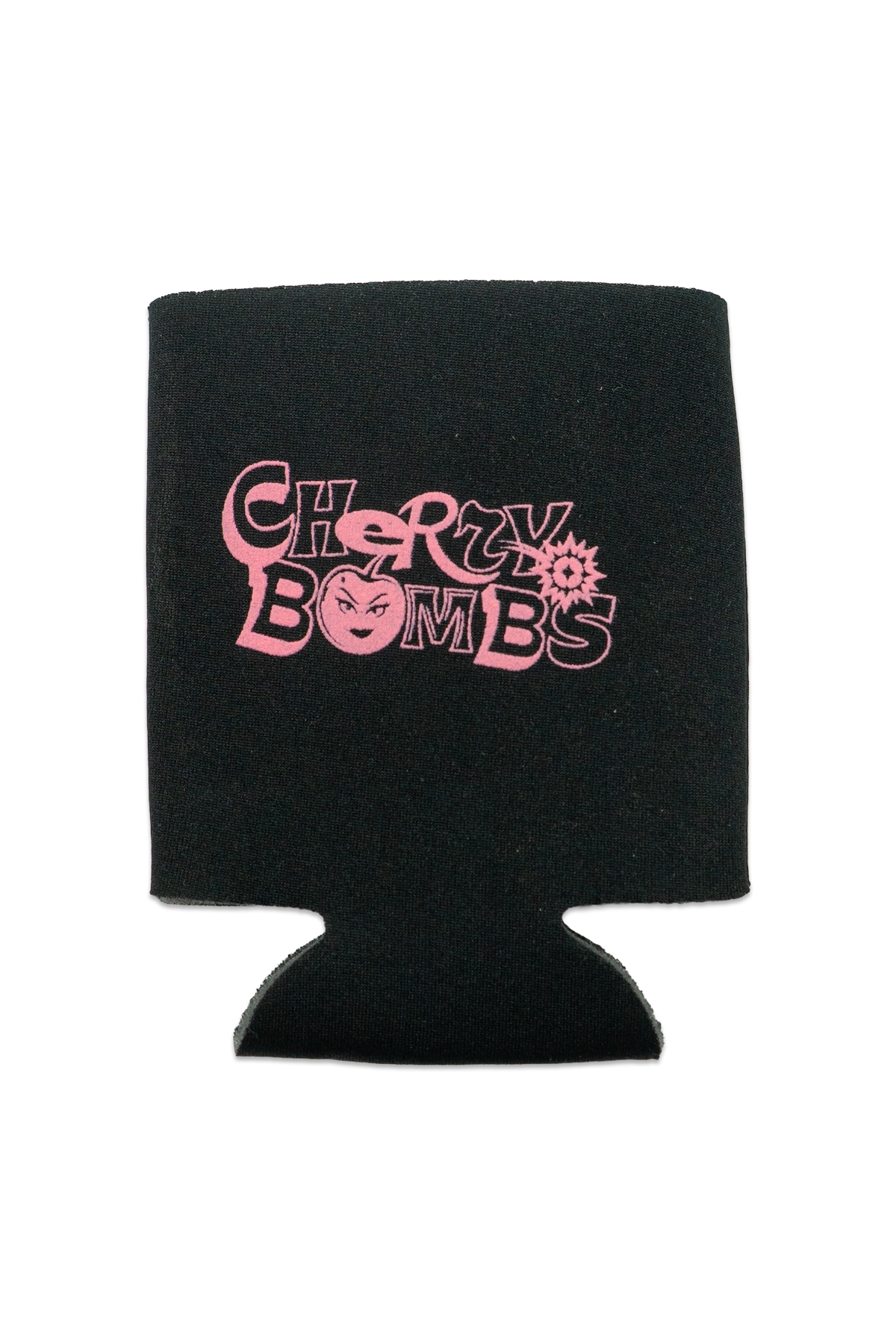 Chery Bombs Black Wordmark Coozie